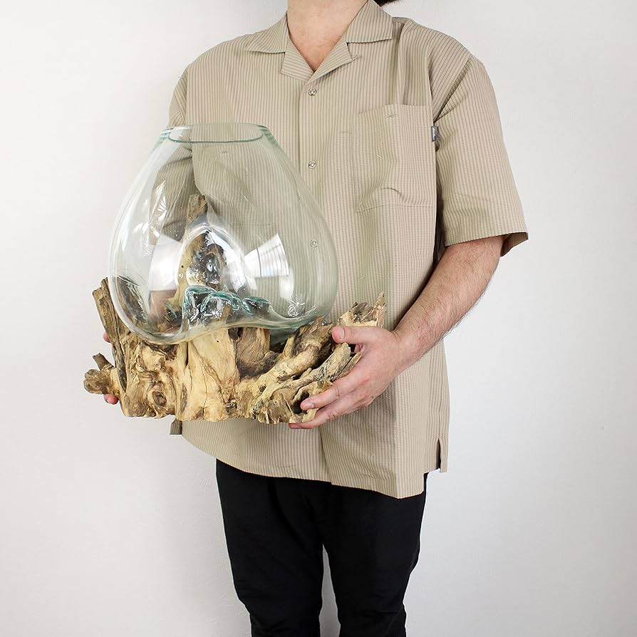 アジアン　バリ雑貨　流木ガラス（特大） 楽天市場】選べる 流木ガラス オブジェ 特大 大きい L28 花瓶