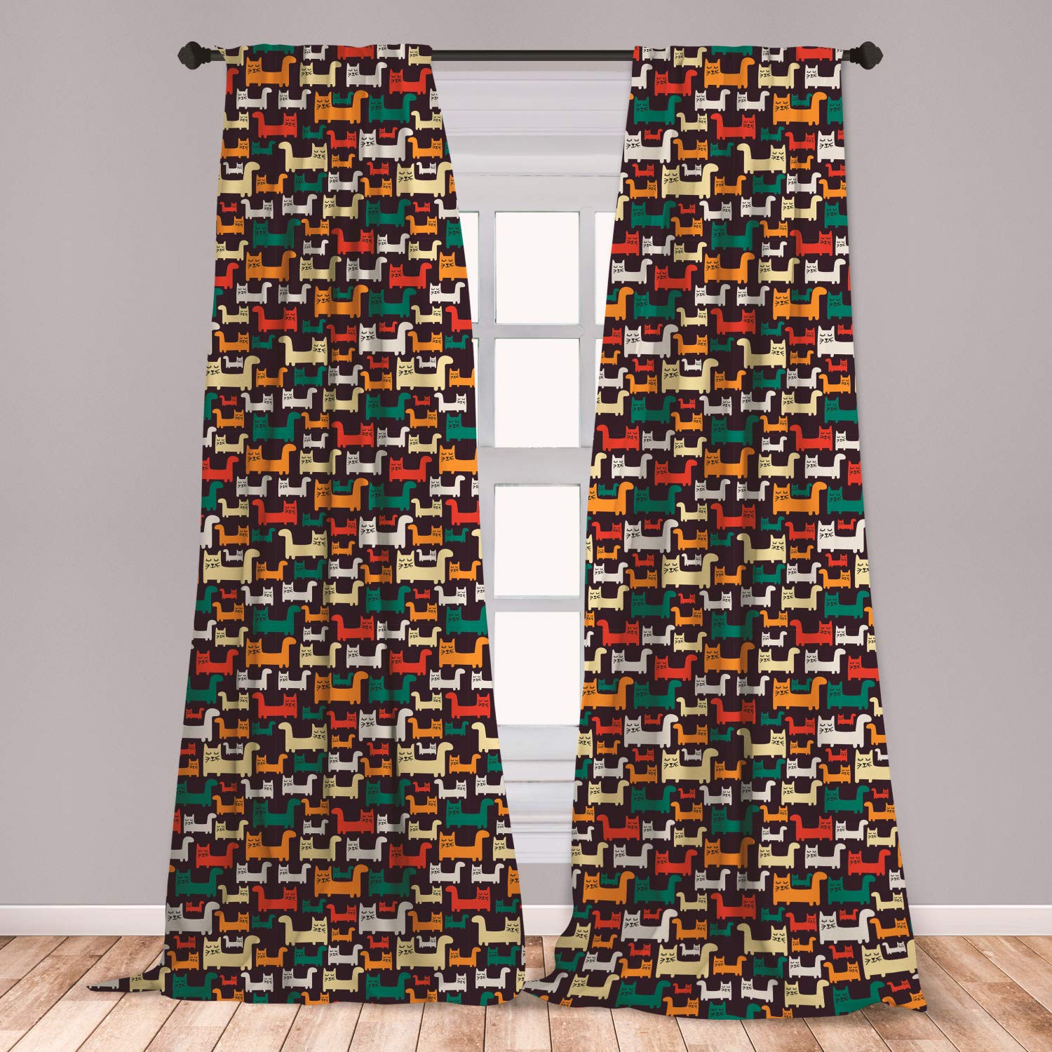 Cat Bedroom Curtains Curtains & Drapes