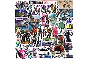 50 PCS Game Sticker Decals for Kids Fortnite Theme Decoration