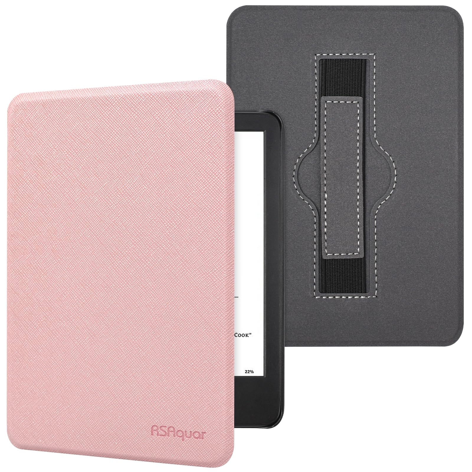 RSAquar 7" All-New Kindle Paperwhite 12th 2024 or Kindle Colorsoft 1st 2025 Signature Edition Case with Hand Strap – Slim Protective Cover with Auto Sleep/Wake - Agave Green — view 9