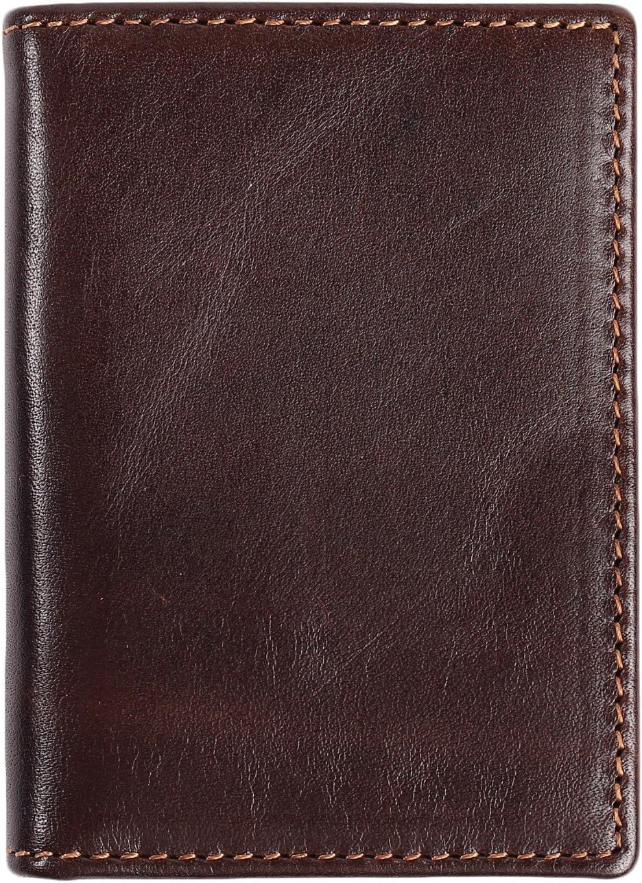 Easyoulife RFID Mens Slim Front Pocket Wallet Genuine Leather Bifold ID/Credit Card Holder - Image 4