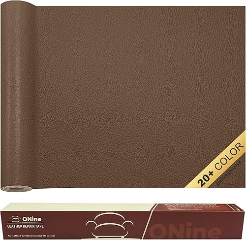 Vista 28 de ONine - Parche para reparación de cuero, autoadhesivo, diferentes colores, de 8 x 11 pulgadas para desprender y pegar, sofás, asientos de automóvil