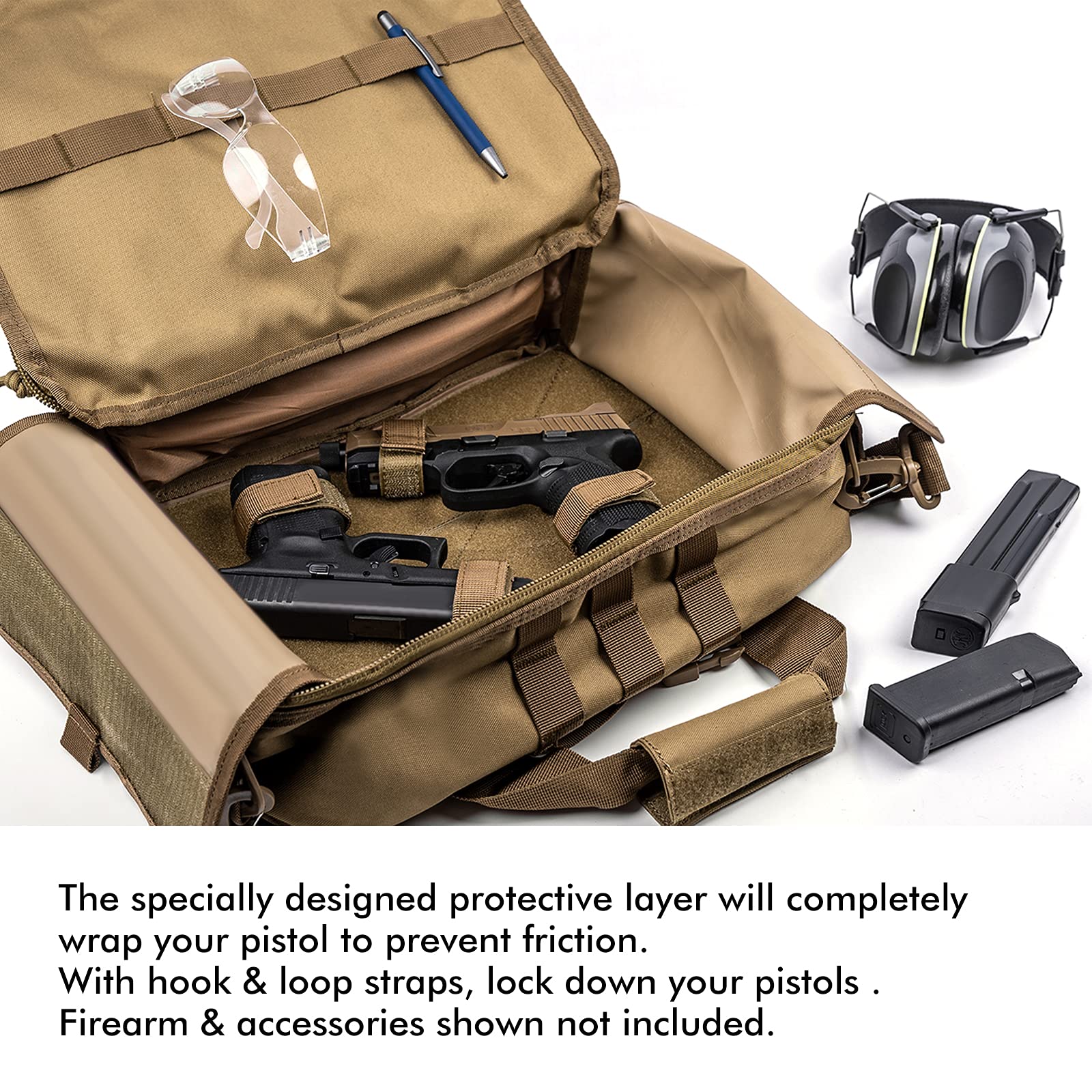 SEALANTIC Specialist Series Pistol Range Bag, Tactical Shooting Bag for