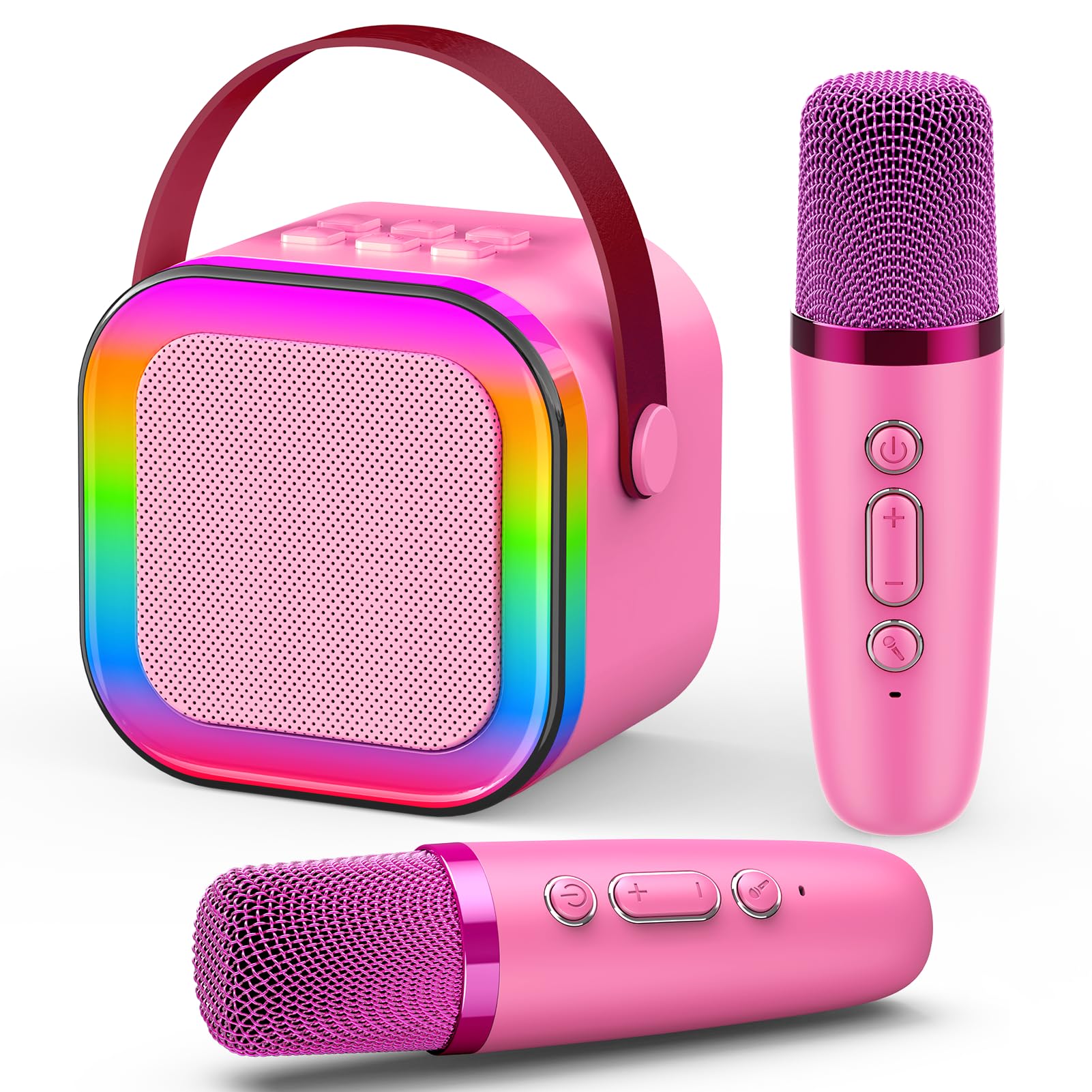 Dislocati Karaoke con Microfono, Microfono Karaoke Regalo Bambina 3-12 Anni Microfono Bambini Giochi Bambina 3-12 Anni Karaoke per Bambini Giocattoli Bambina 4-12 Anni