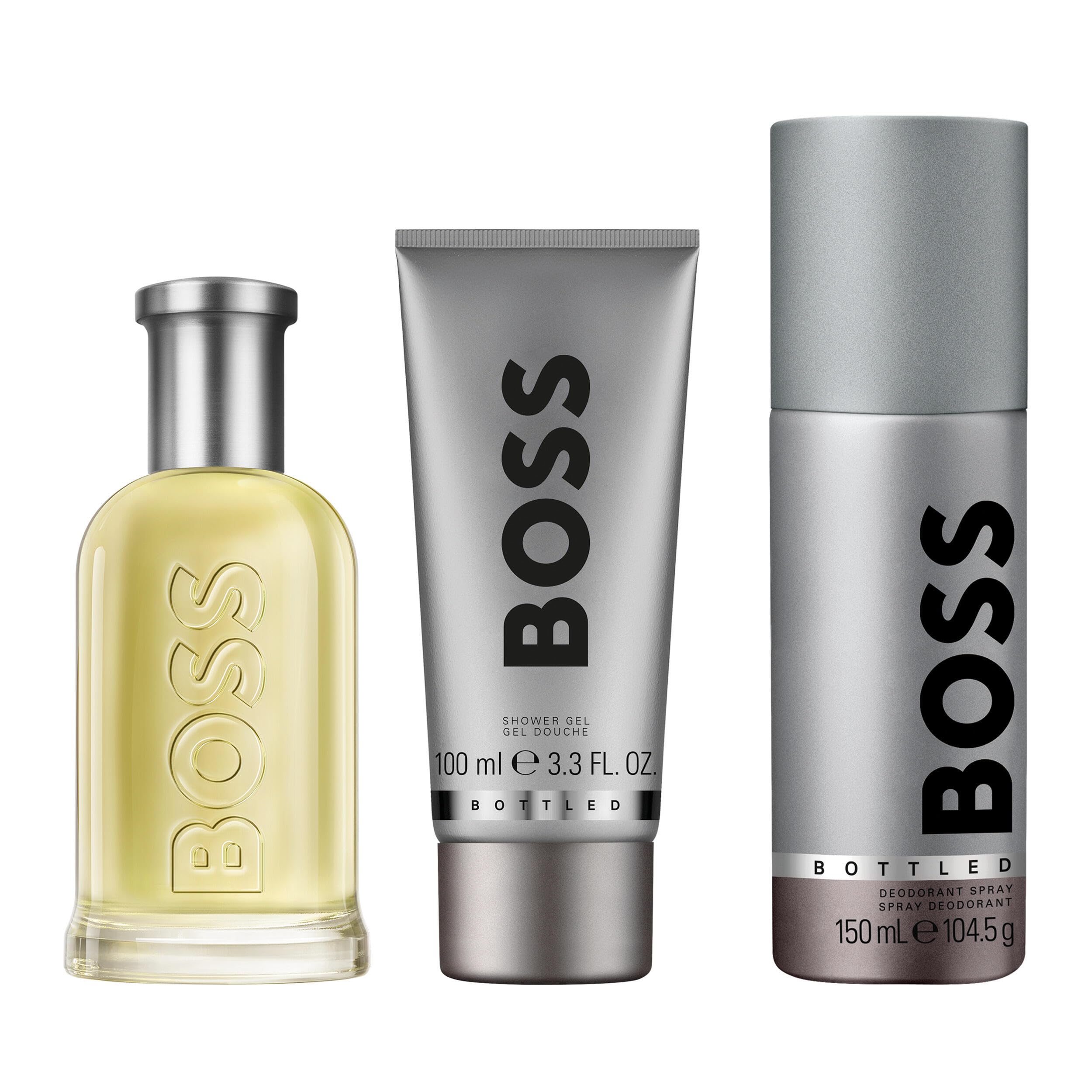 BOSS Bottled Eau de Toilette Shower Gel & Deodorant Spray Cofanetto Uomo