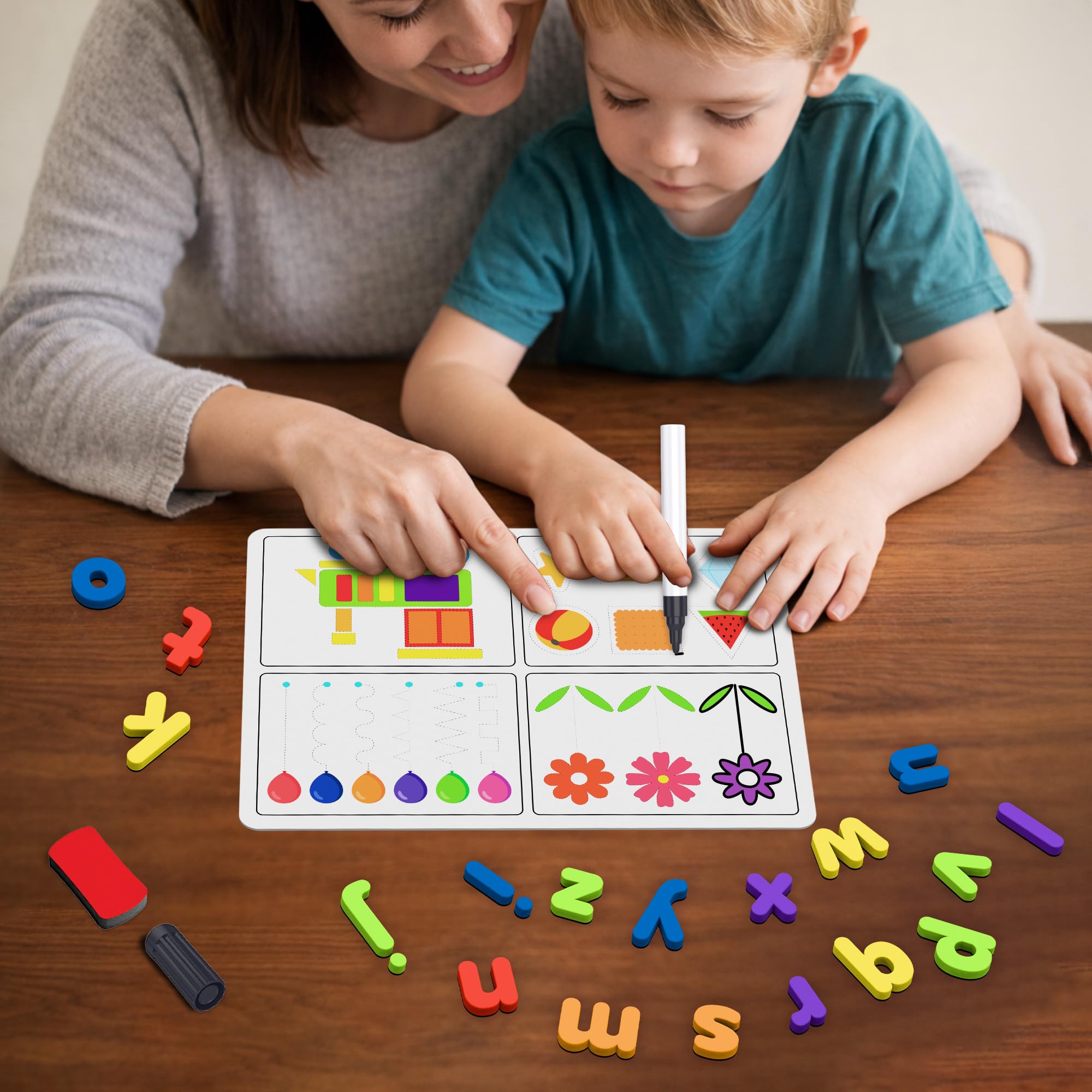 Play Panda Learn to Write Small Letter Magnetic Learning Board Game for Kids 3