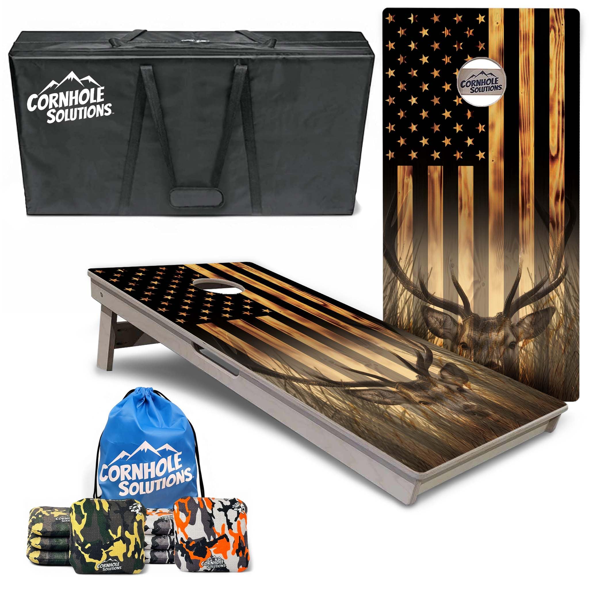 Cornhole Solutions Tournament Cornhole Bundle - Regulation 2'x4' Set 3/4