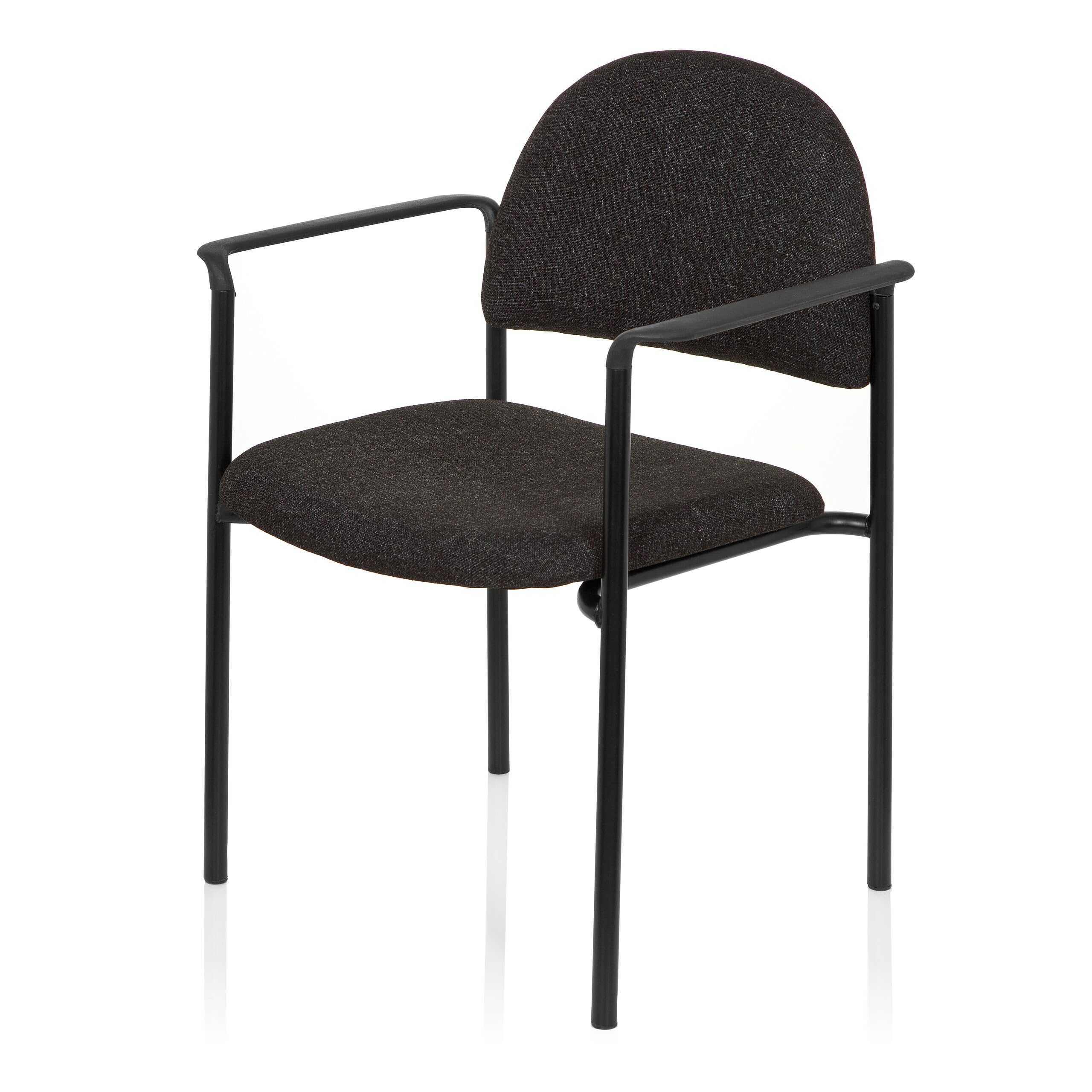 HJH Office 704331 conferenza rivestita XT 700 Riunioni con Braccioli, Visitatore, Tessuto Grigio