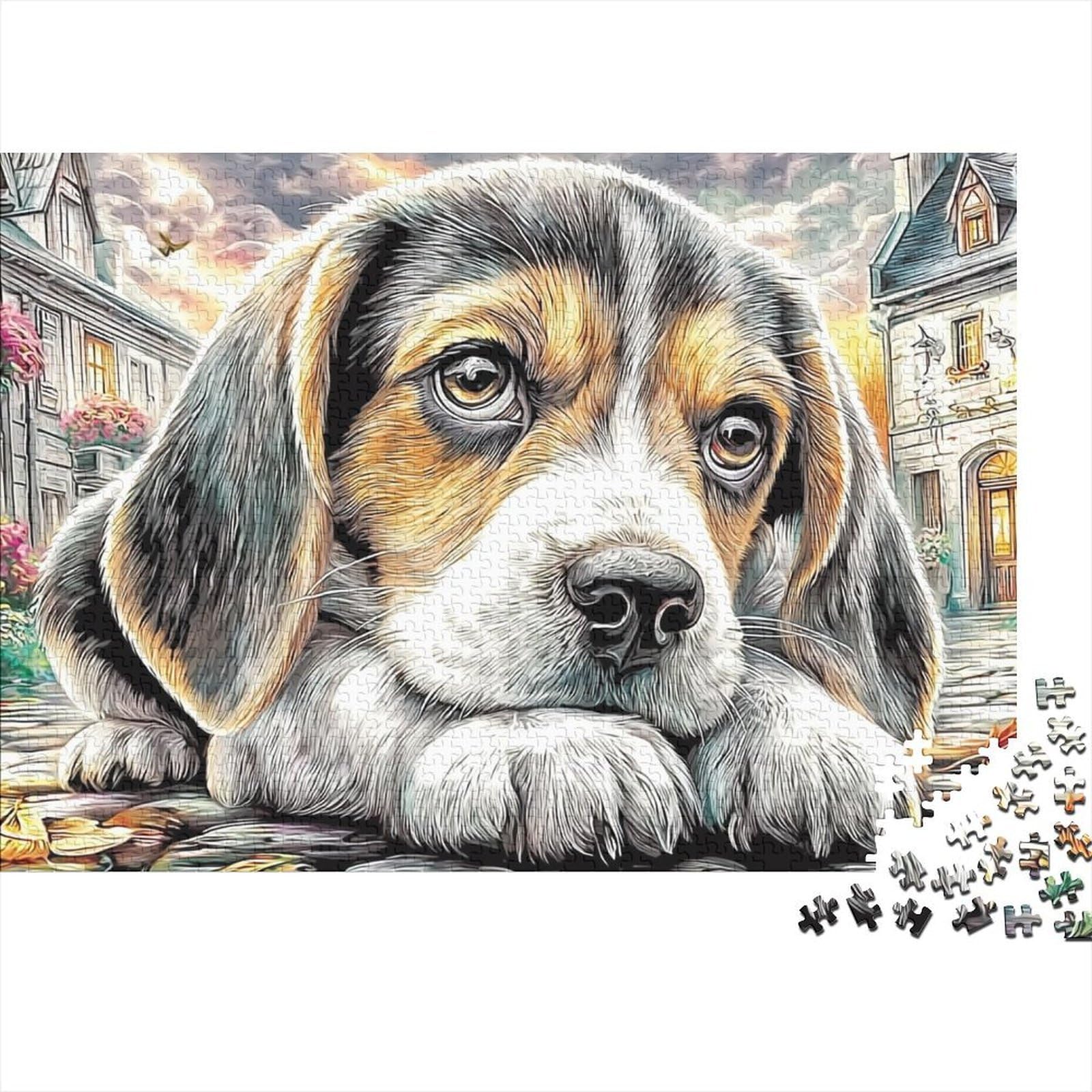 Rompecabezas de 1000 piezas el regalo desafiante perfecto para amantes de los perros 8