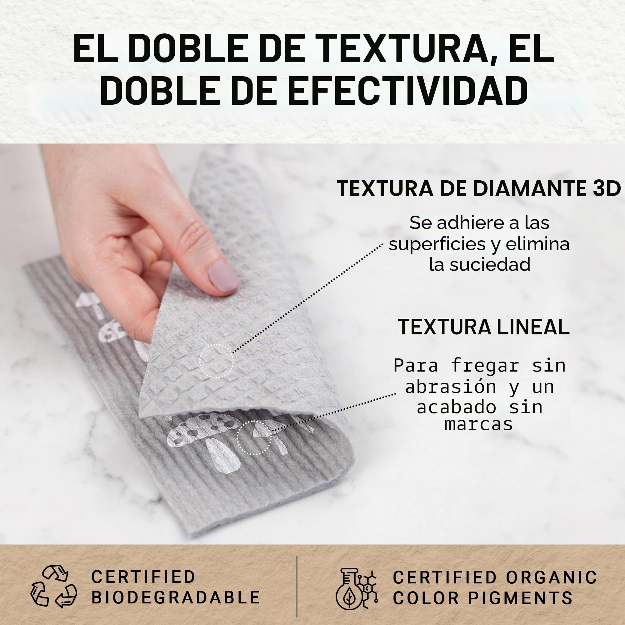 Nordhus Design Paños de cocina suecos, 10 unidades, gris, fabricados en Suecia, reutilizables, lavables, algodón de celulosa, reemplazan servilletas, toallitas, esponjas y trapos para platos