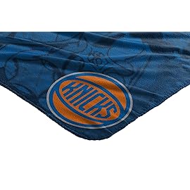 Northwest NBA New York Knicks Fleece Throw Blanket - 50 x 60 Inches - Hard Knocks Design - Soft Plush Basketball Fan Throw