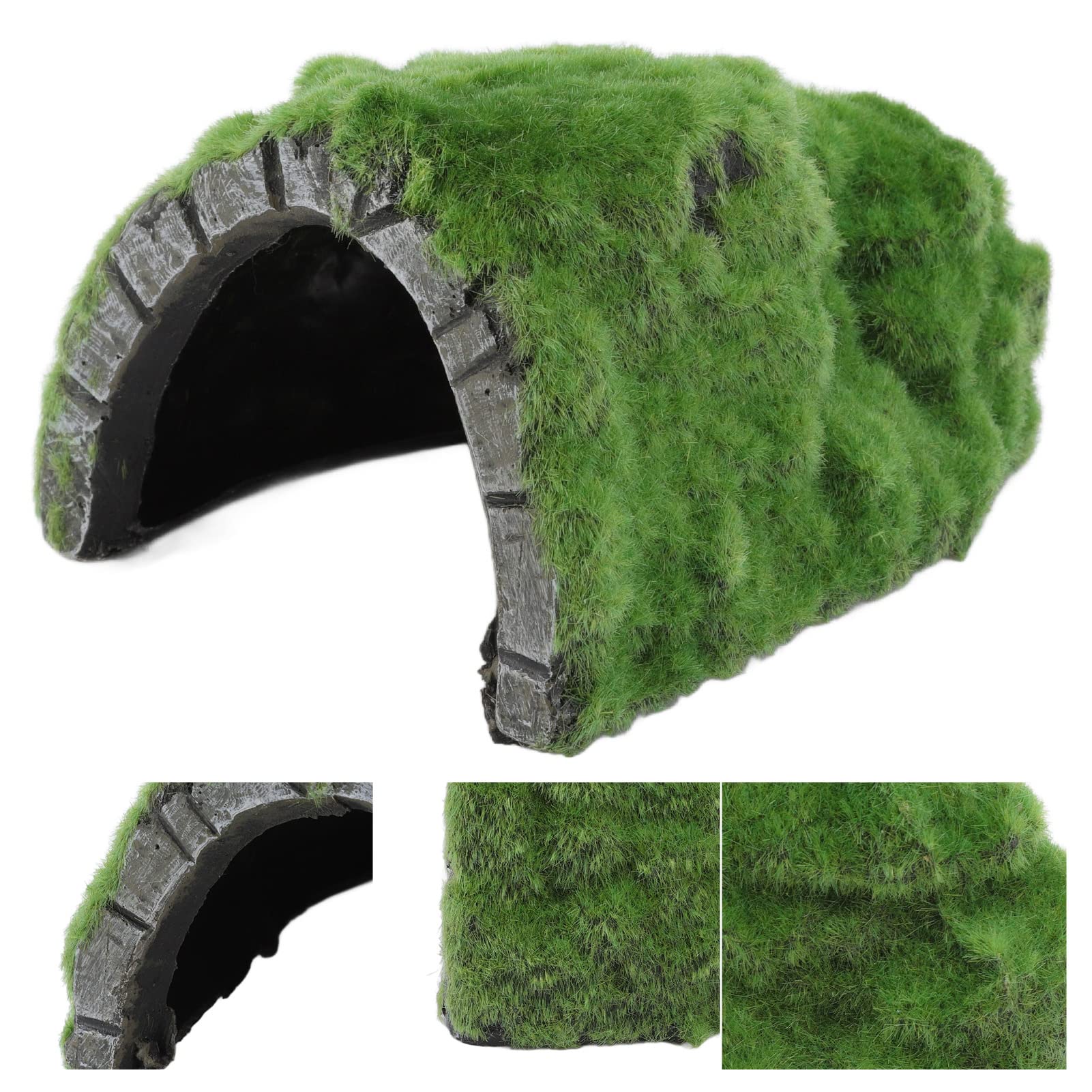 Reptile Hideout Cave, Basking Platform Tortoise Hideout Rock Reduzieren Sie Stress Fügen Sie eine Andere Landschaft für Frösche für das Haustierterrarium Hinzu
