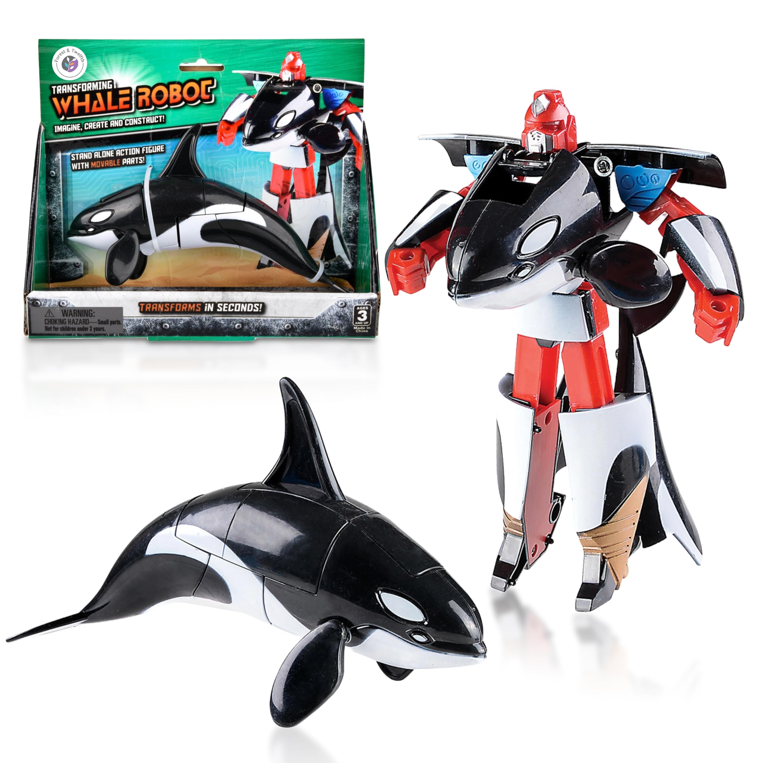 Amazon.com: Forest & Twelfth Orca Sea Animal Toys