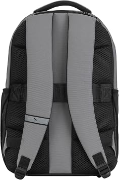 PUMA Prose Backpack with Padded Adjustable Straps, Laptop Sleeve & Water Bottle Pockets, Cast Iron, One Size