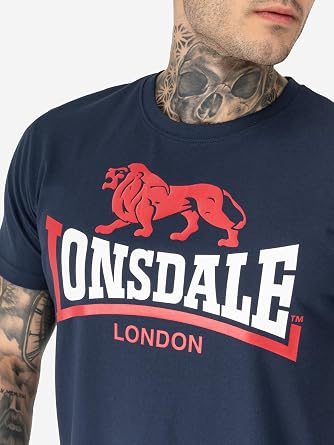 Lonsdale Men's Lion Two Tone T-Shirt