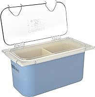 Vista 8 de Carlisle FoodService Products CM10279Z07 Coldmaster EZ Access Lid with Notch, 1/3 Size, 0.9" Height, 13" Width, 7" Length, Polycarbonate (PC), Clear