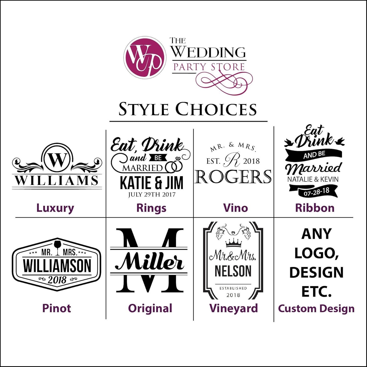 Custom Wine Box - Anniversary Couples Wine Box Bottle Holder - Personalized and Engraved (Black with Gold)