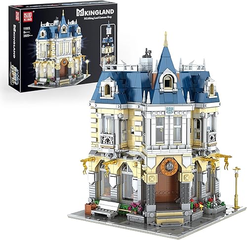 Mould King Juegos de construcción de arquitectura con luces LED, modelo de parque de atracciones, juguetes de bloques de construcción, modelos de