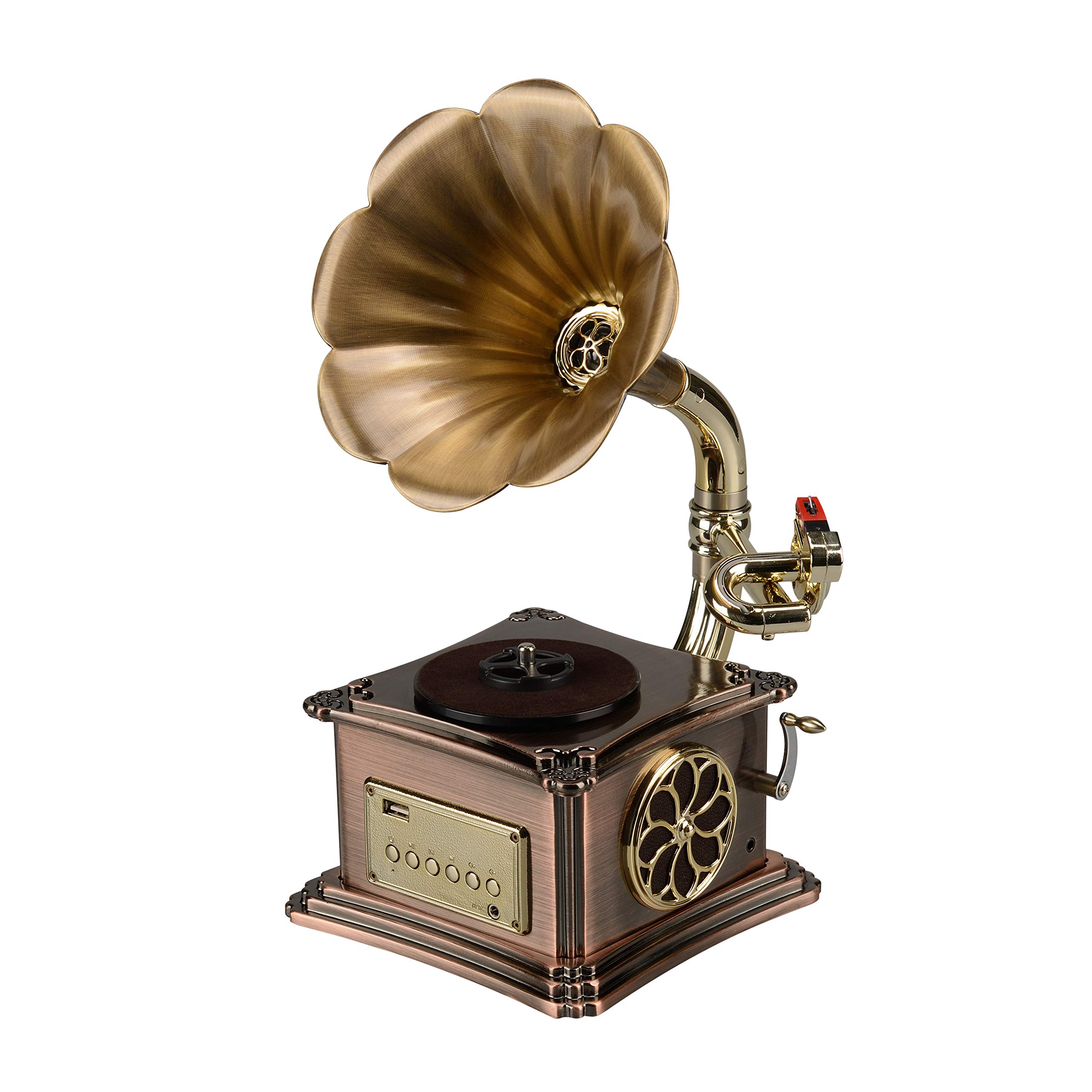 Mini Vintage Retro Phonograph Gramophone Vinyl Record Player  display picture 1