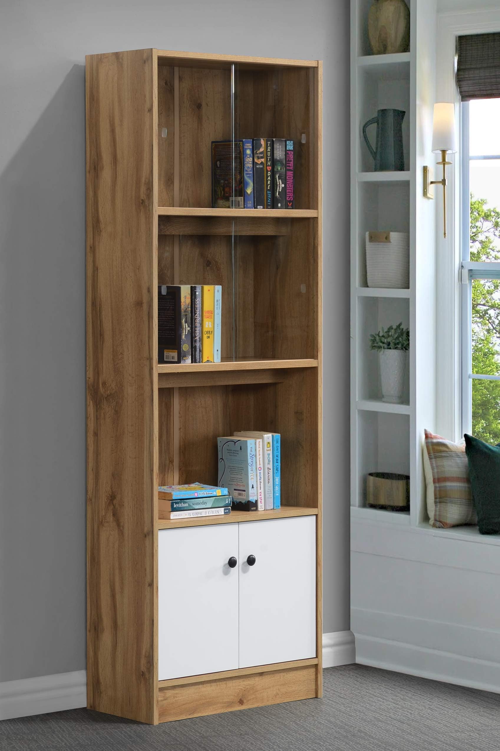 ABOUT SPACE Open Book Shelf - Wooden Multipurpose Book Case Storage ...