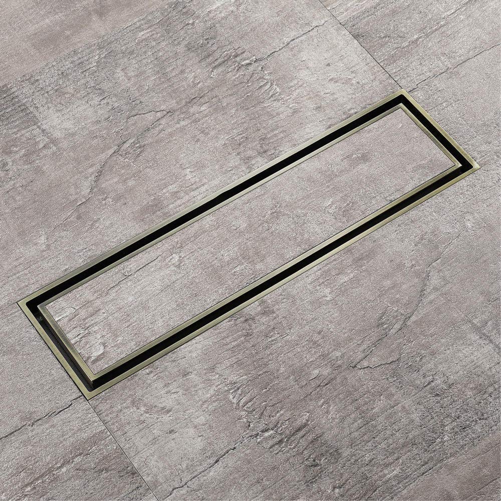 Siphon de douche rectangulaire 310 * 82mm rigide pour évacuation sol de salle de bain