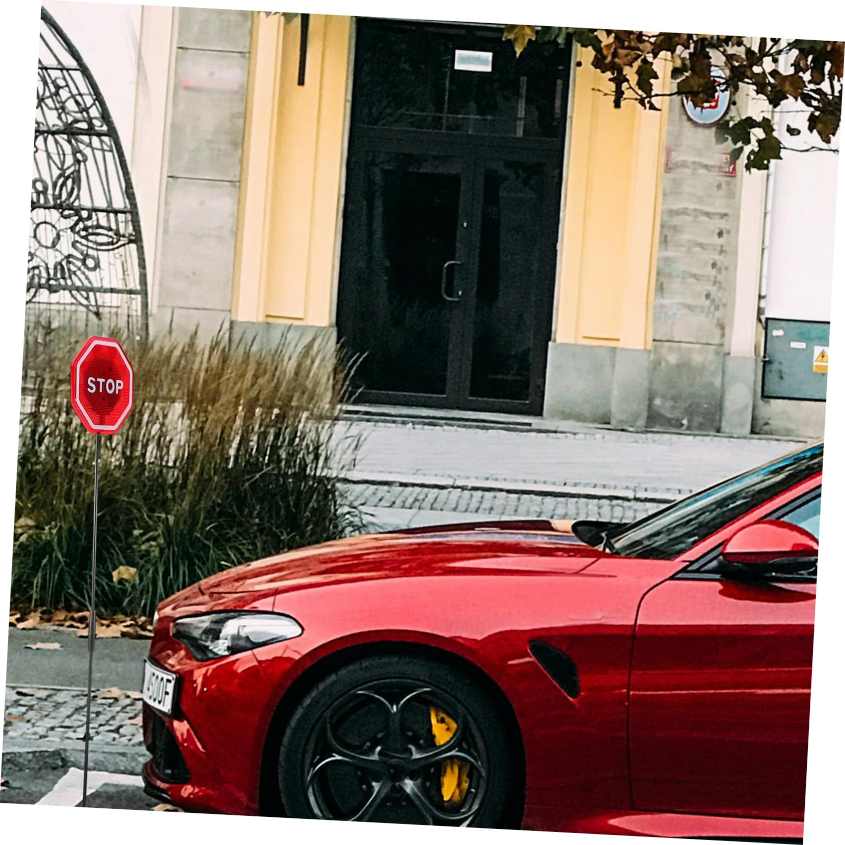 Alipis Sensore Parcheggio Per Garage Segnale Stop Per Garage Luci Led Lampeggianti Alimentato Batteria Per Evitare Collisioni e Migliorare