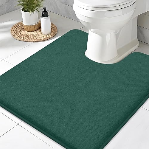Miniatura 105 de Smiry Tapete de baño de espuma viscoelástica de 24 x 16 pulgadas, extra suave y absorbente, antideslizante, lavable para suelo, ducha y bañera,