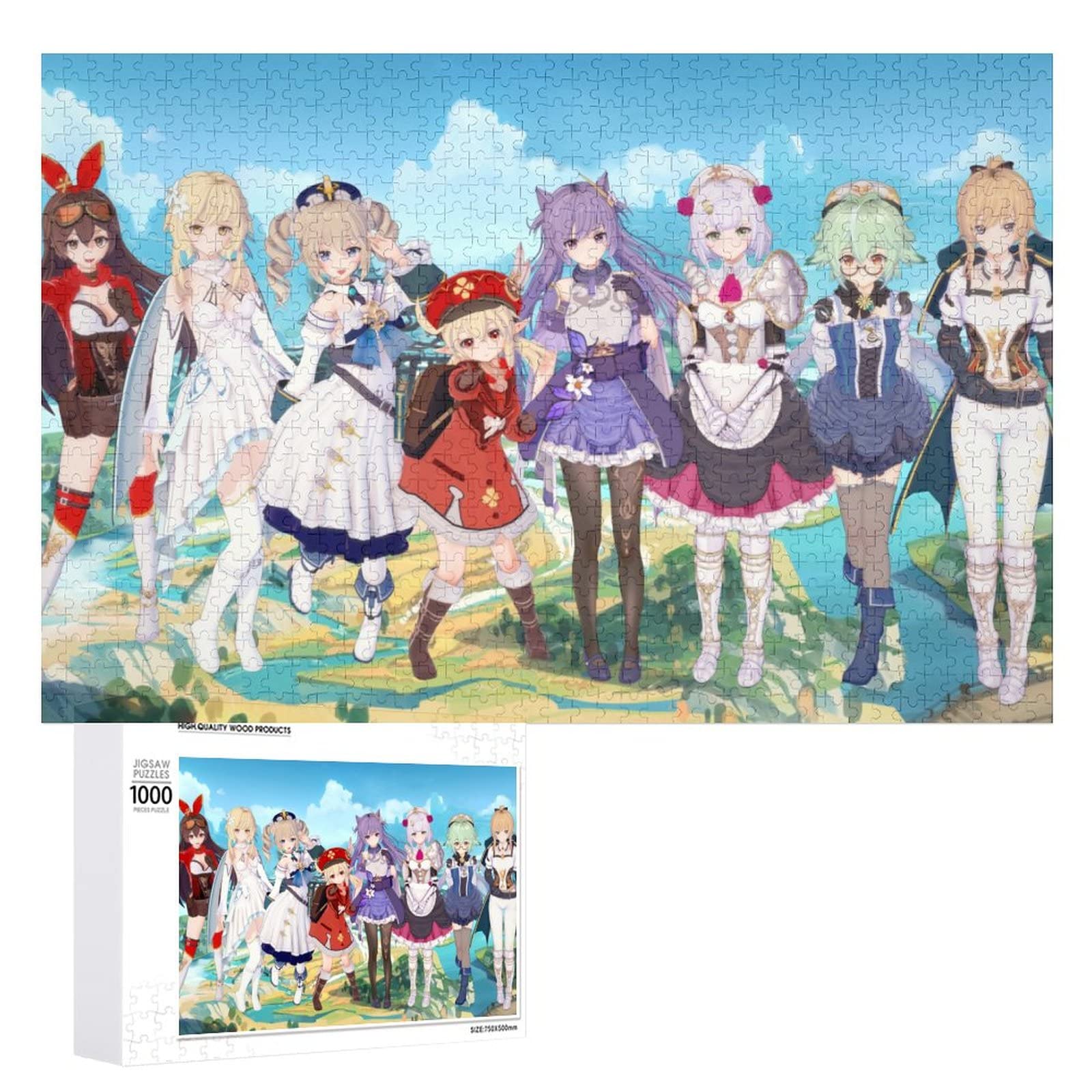 Amazon.co.jp: 原神-女性キャラジグソーパズル 1000 PCS じぐぞー