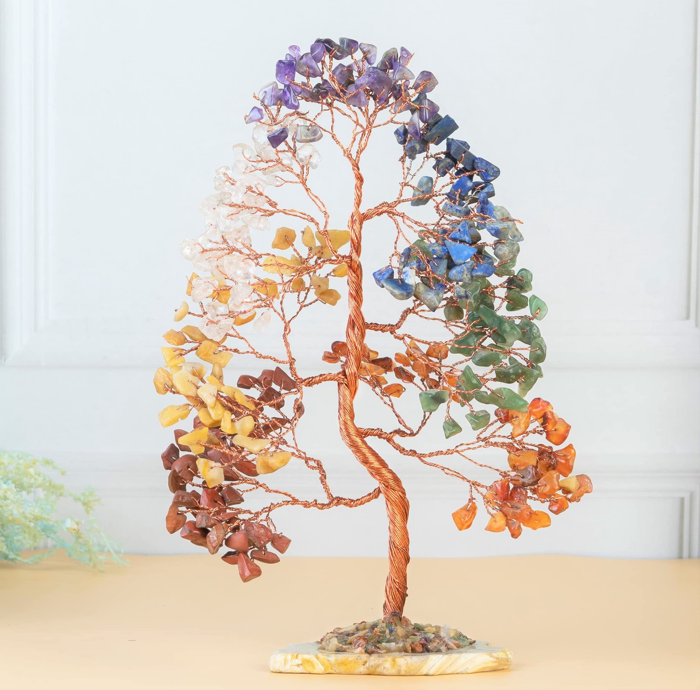 Infusore Per Tè A Sfera Con Cristallo Curativo Quarzo E Albero Della Vita, Filtro In Acciaio Inox 18/8, Ciondolo Portafortuna 7 Chakra, Regalo Ideale Per Amanti Del Tè - 4