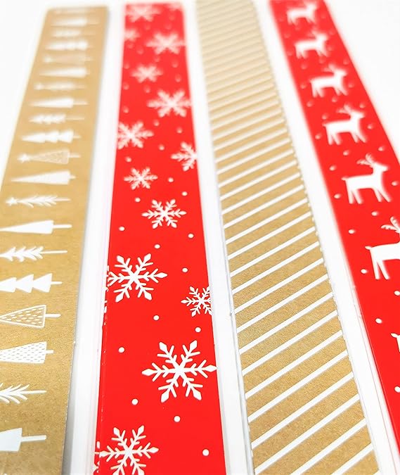 80 Christmas Paper Chains Garlands Christmas Craft (80 Kraft Paper