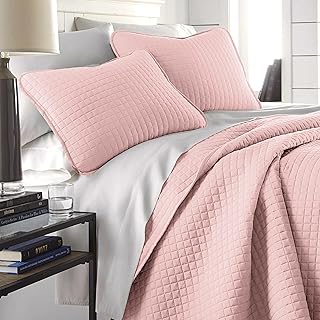 12 Pink Bedroom Ideas for Soft Pretty Warm Character 21 Southshore Fine Living, Inc. Stitched Pink Queen Quilt Bedding Set, Over...