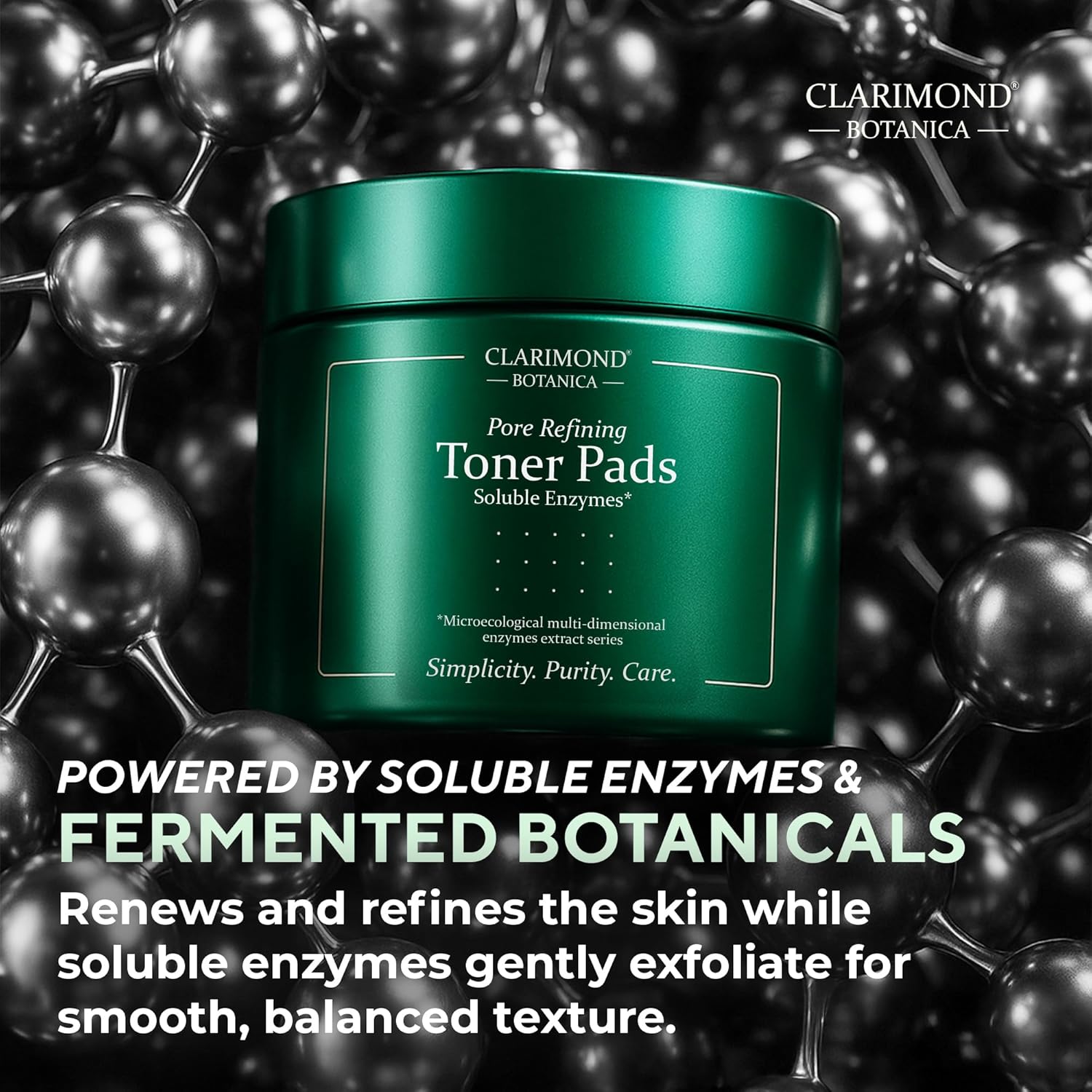 50 Count Pore Refining Toner Pads – Glowing Facial Toning w/Niacinamide, Fermented Botanicals & Soluble Enzymes – Hydrating Facial Pads for Daily Use, Smooth Skin Texture, All Skin Types, 4 fl oz - Image 4