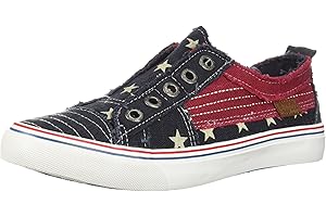 Blowfish Malibu Women's Play Patriotic American Flag Star Sneakers