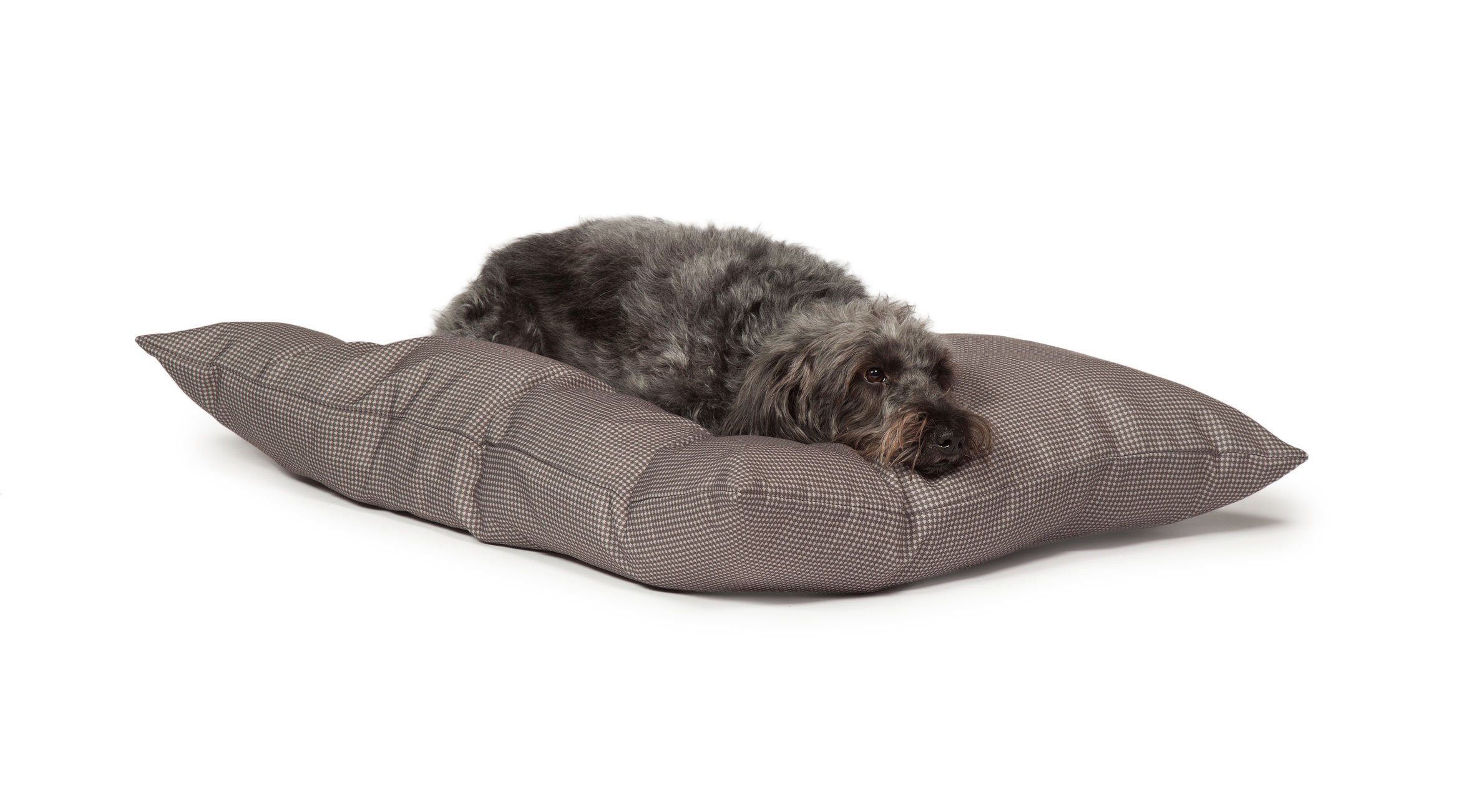 Danish Design Vintage Dogstooth Grey Machine Washable Polyester Dog/Puppy Duvet Cover Medium 71 x 98 cm