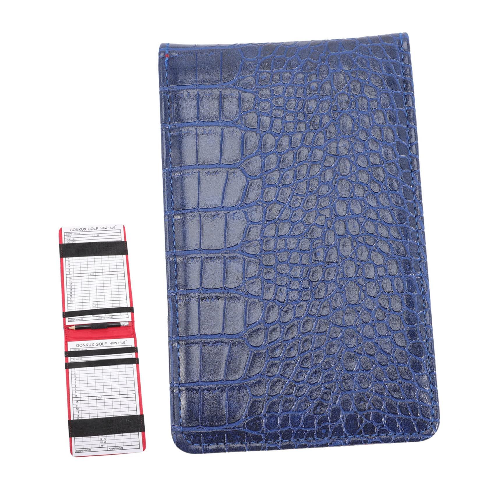 MUSISALY Golfing Scorebook Pu Golf Scorecard Holder Water-Resistant Design for Recording Scores Compact for for Golf Enthusiasts