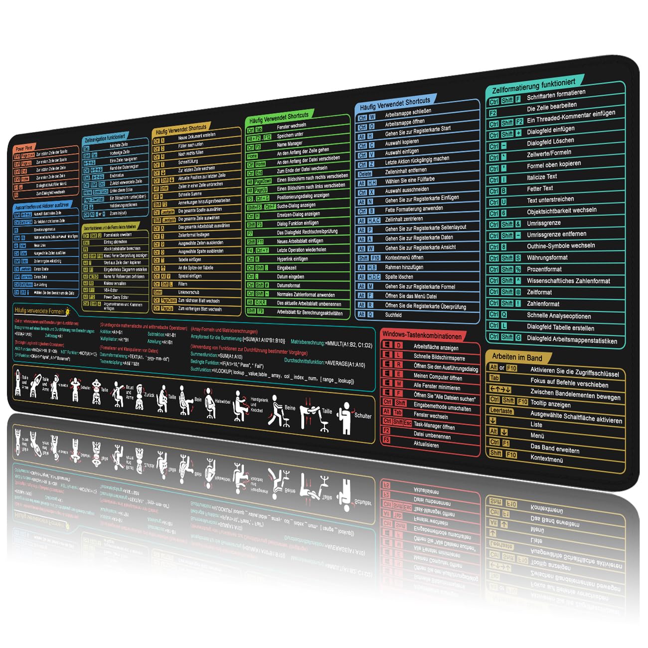 Mauspad xl Gaming Mousepad Desk Pad Groß Desk Mat Bürozubehör Schreibtischunterlage