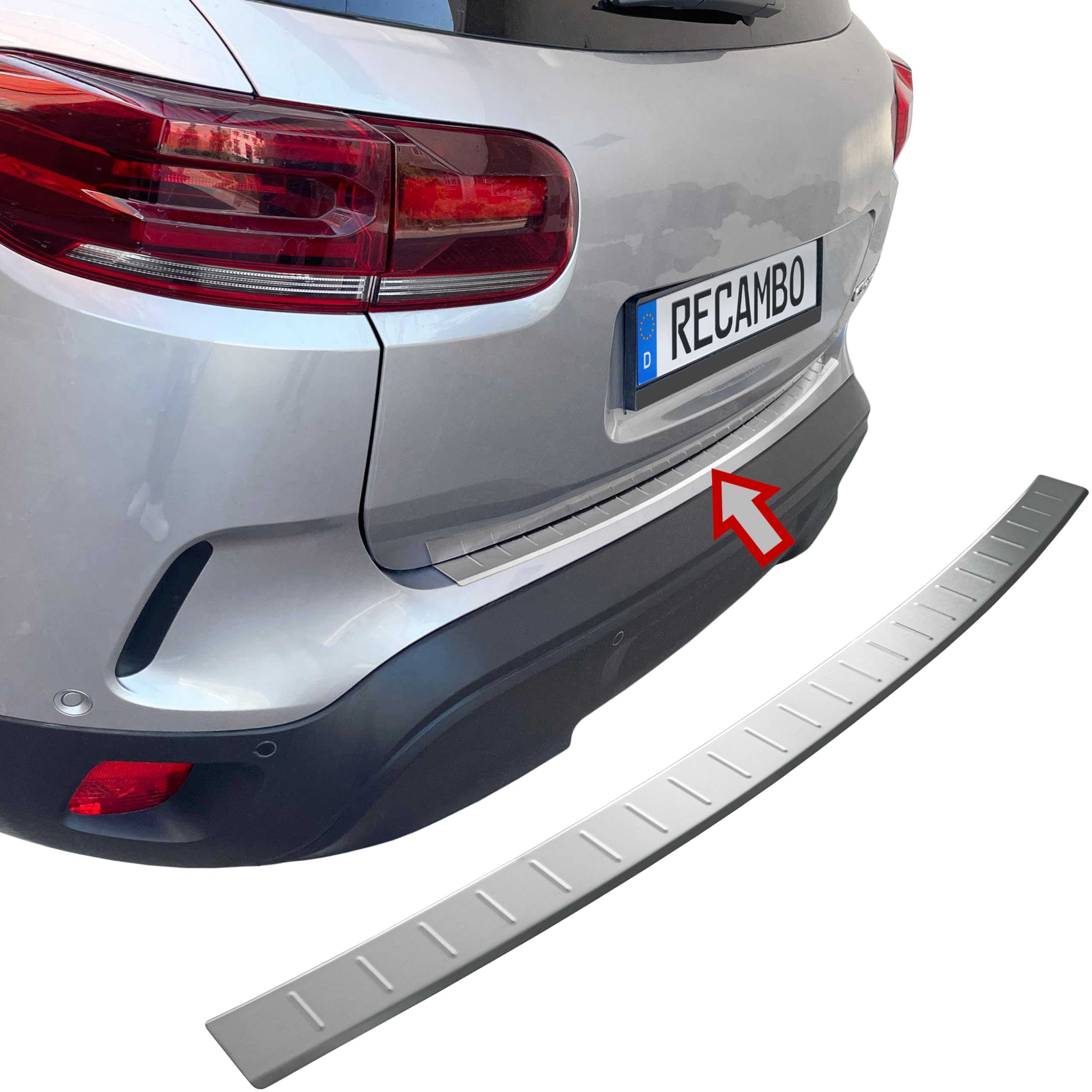 Protection Seuil Coffre Pour VW Touareg 2018-2023 - Acier Inox - Installation Adhésive - 2