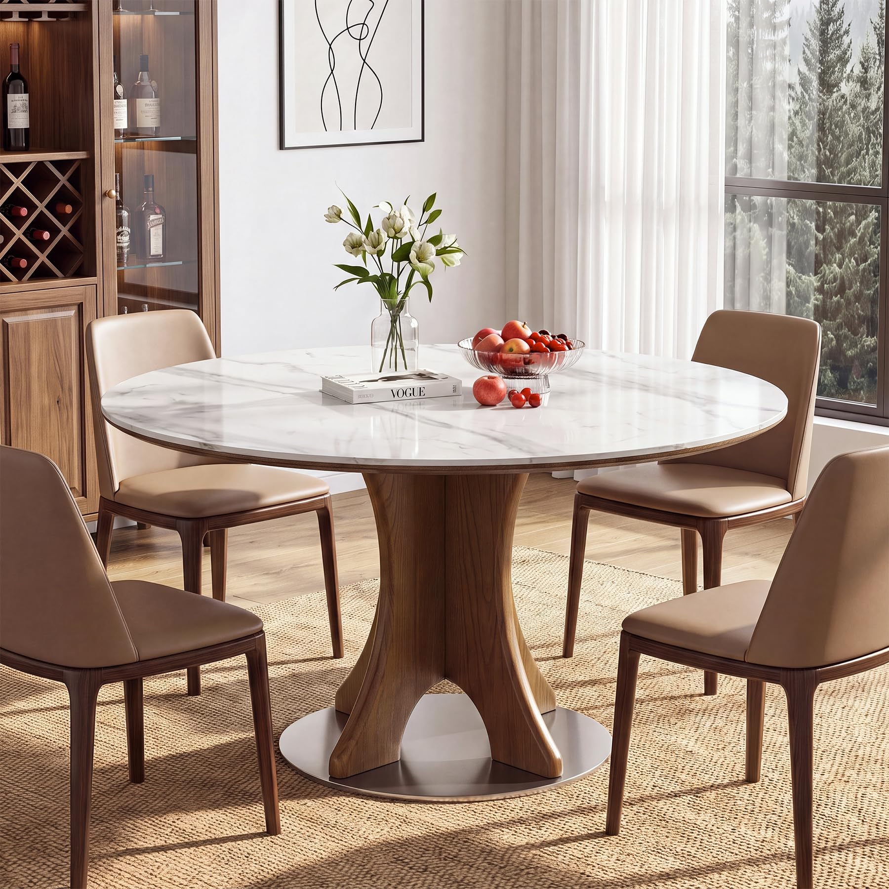 Photo 1 of ***TRUCK/TRAILER PICKUP ONLY***FACTORY SEALED ***Tribesigns Sintered Stone Round Dining Table