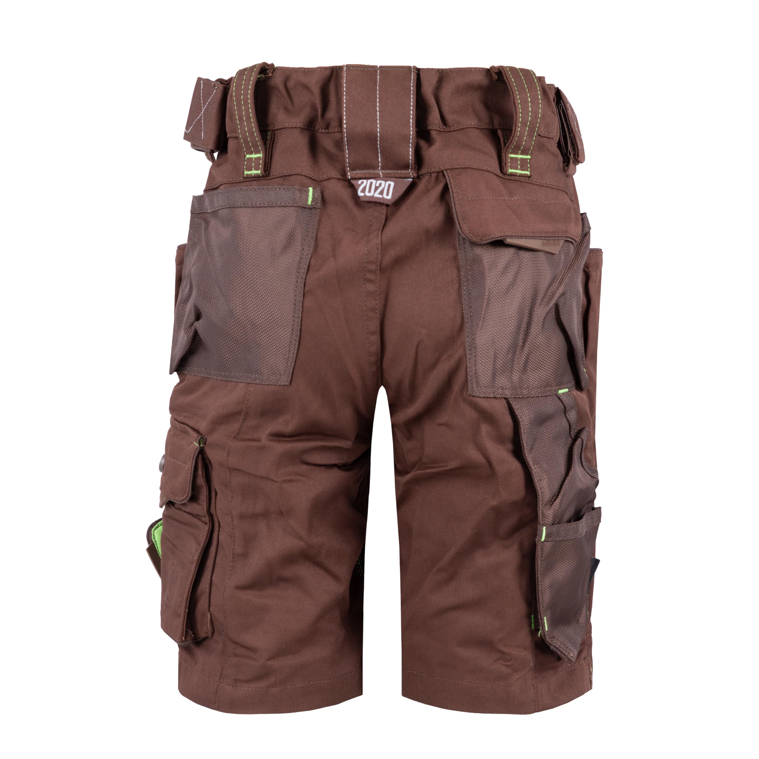 Engelbert Strauss E.S. Kinder Shorts Motion 2020 Arbeitshose Workwear (Kastanie/seegrün, 122/128)