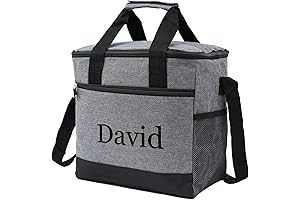 Embroidery Personalized Large Lunch Bag 24-Can Insulated Lunch Box For Adult