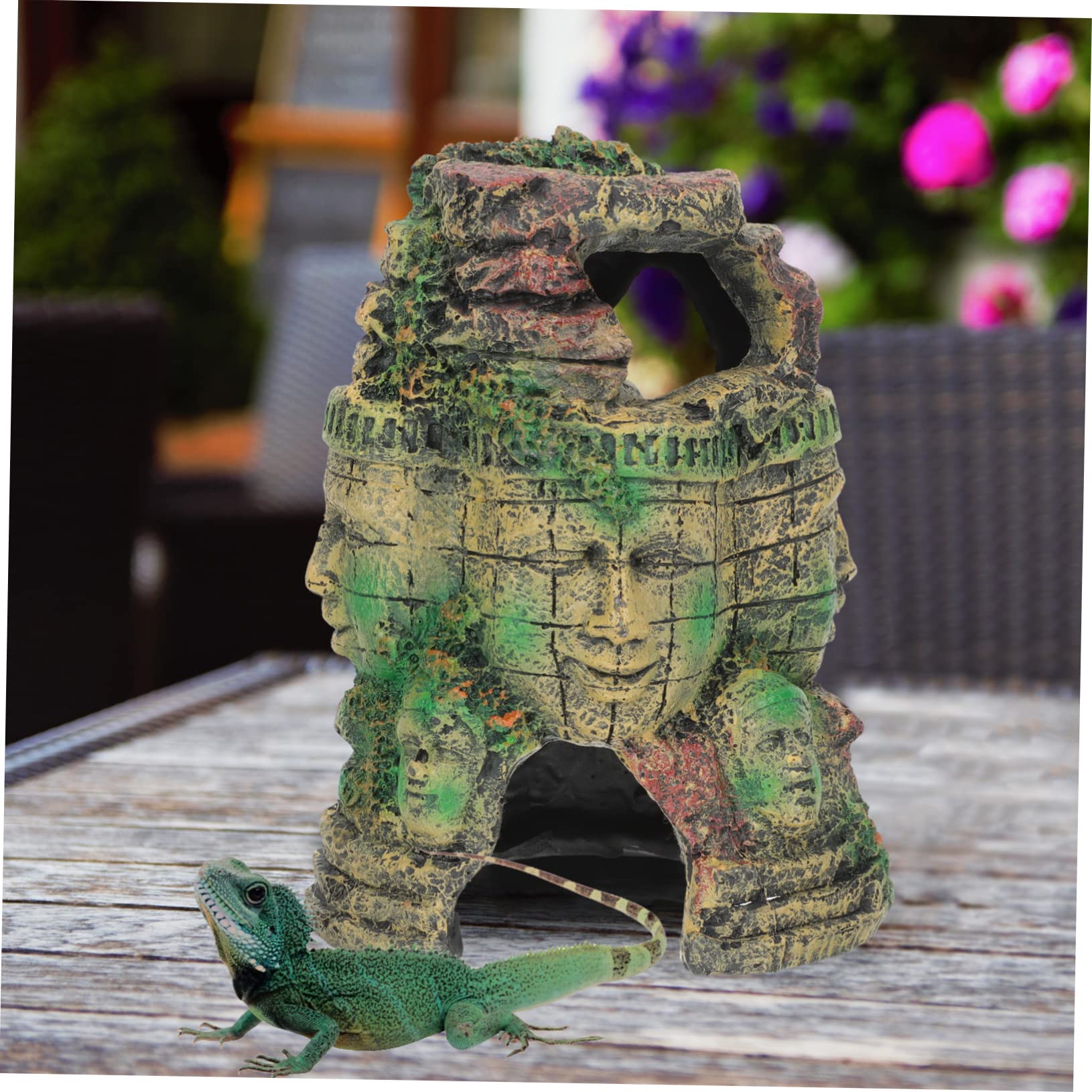Suplemento para Terrarios Decoración De Resina Cueva para Reptiles Vívidos