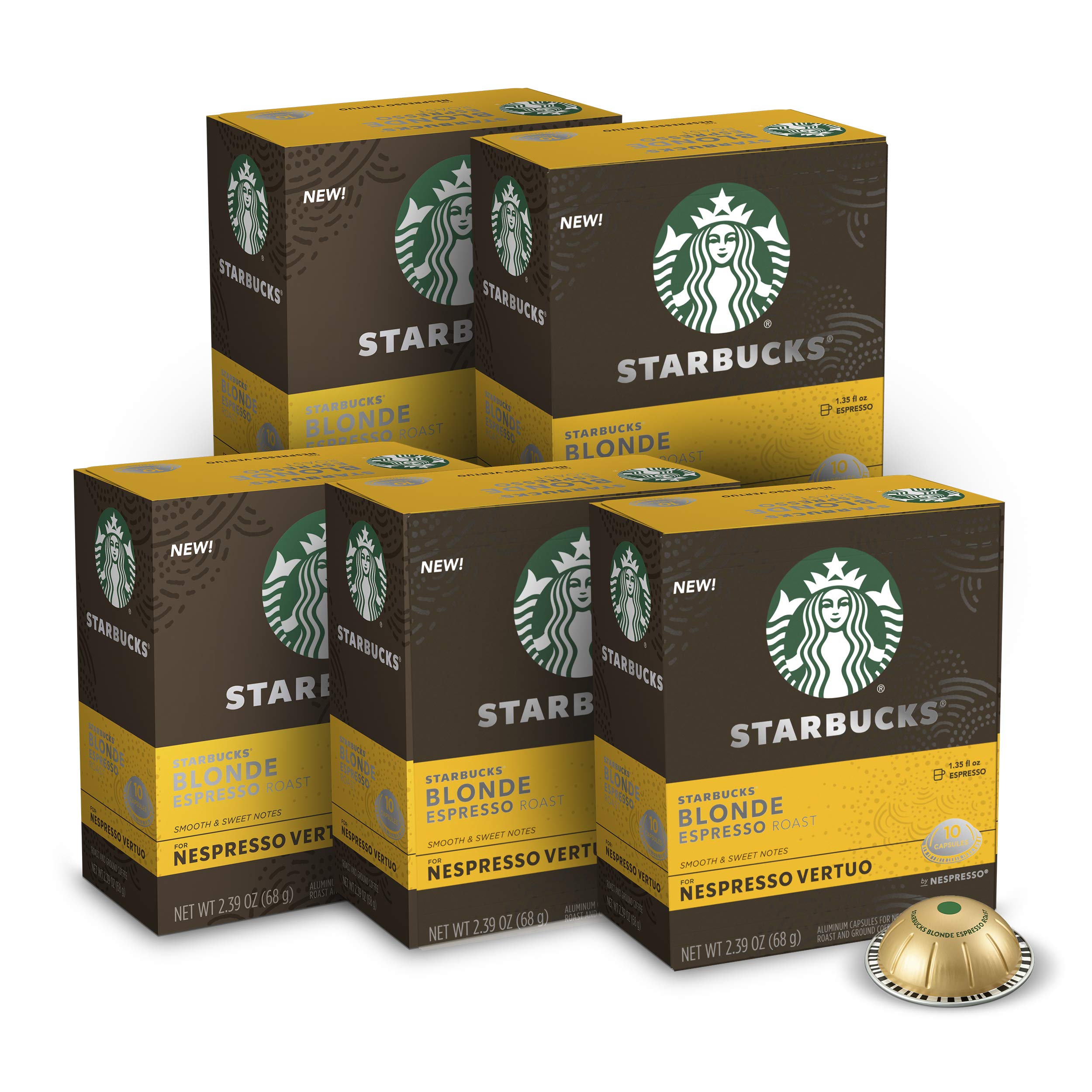 Starbucks Coffee Capsules for Nespresso Vertuo Machines — Blonde