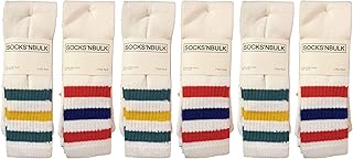 Anuncio Patrocinado - Yacht & Smith Calcetines de tubo de algodón para hombre y mujer, estilo árbitro, de calcetines (6 pa...