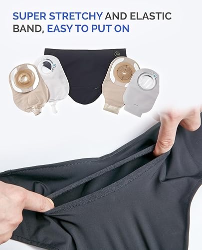 Miniatura 9 de Ostomy Belt Tessa Grey - Fundas para bolsa de ostomía de alta calidad, tela transpirable, funda para bolsa de colostomía para hombres y mujeres