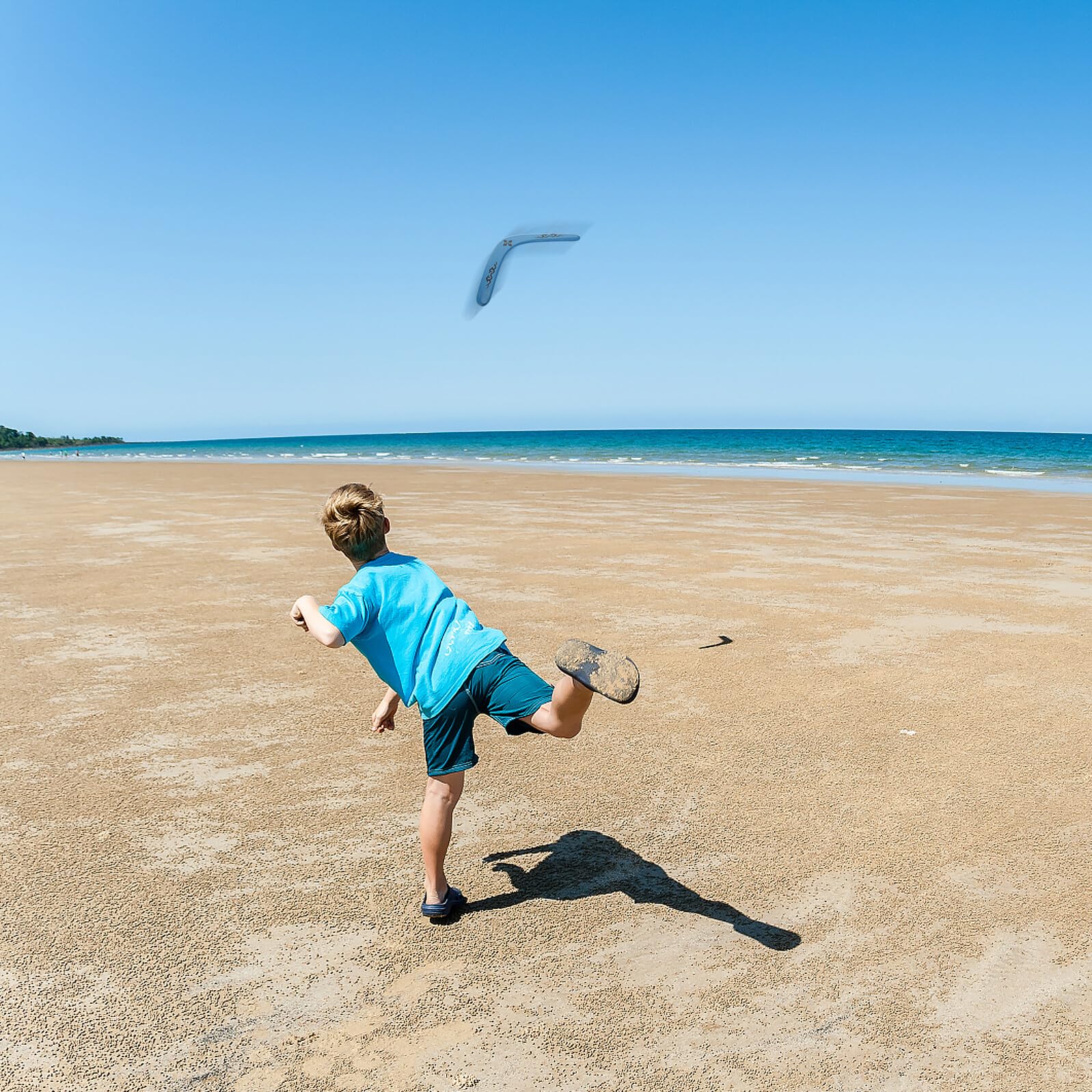 Anneome Boomerang in Legno Professionale a Forma di V, Giocattolo Creativo da Esterno per Bambini e Adulti, Resistenza Elevata per Giochi All'aperto in Parco e Campi Sportivi