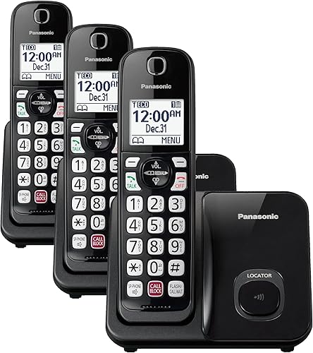 Miniatura 8 de Panasonic KX-TGD810B - Teléfono inalámbrico con bloqueo de llamadas avanzado, identificación de llamadas bilingüe, pantalla grande de alto