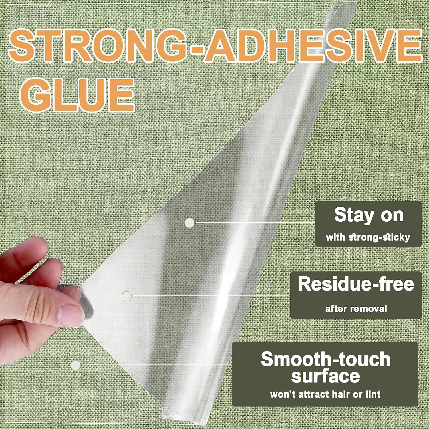 Furniture Protection Stickers Anti-Cat Scratch One Side Adhesive Sofa Protector Sticker 196 * 11.8 inches Transparent Sofa Protector Sticker