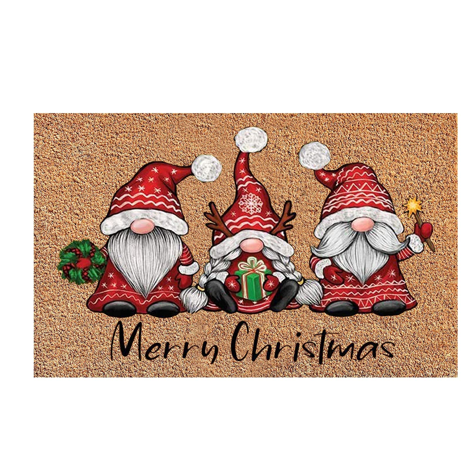 Christmas Doormats Home Front Door Decorations Welcome Blankets Halloween Festival Decor Door Mat Anti-Slip Back Indoor Outdoor Decor Carpet Entrance Rugs (A-2)