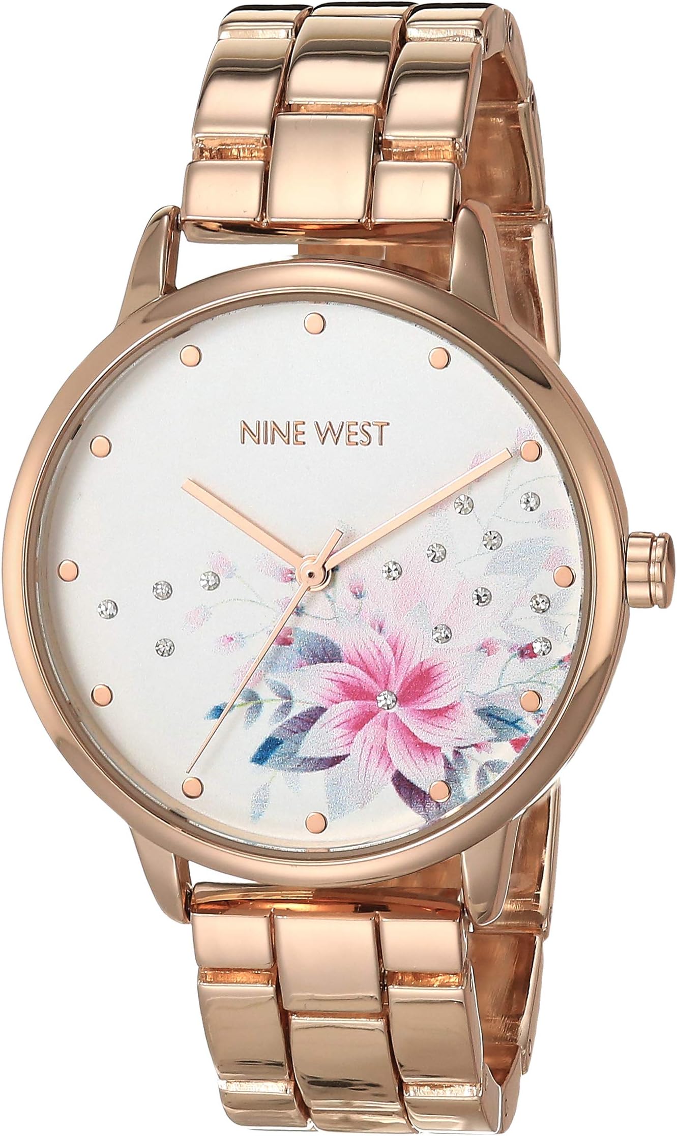 Women's Crystal Accented Bracelet Watch