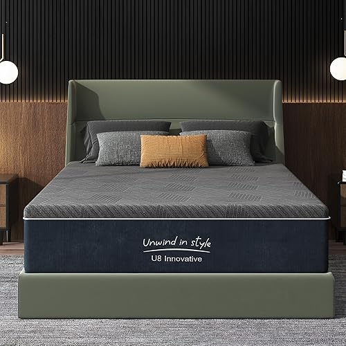 Miniatura 8 de Colchón King de 14 pulgadas de Espuma Viscoelástica Medio con Gel Refrescante de Té Verde, Certificado CertiPUR-US, Transpirable y de Soporte Azul